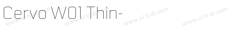 Cervo W01 Thin字体转换